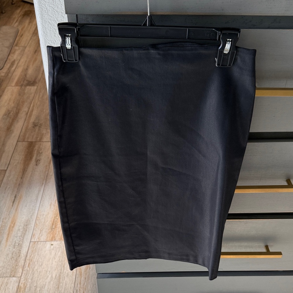 All Saints Navy-Black Pencil Skirt
